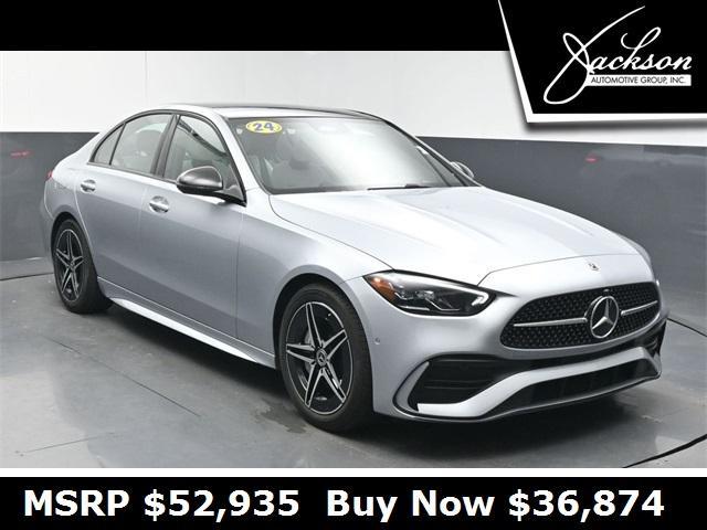 used 2024 Mercedes-Benz C-Class car, priced at $36,874