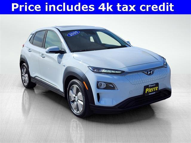 used 2020 Hyundai Kona EV car, priced at $15,888