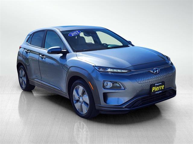 used 2021 Hyundai Kona EV car, priced at $17,888