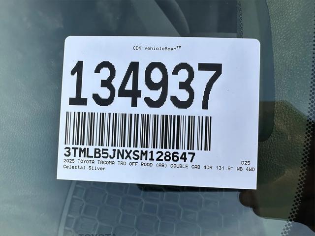 new 2025 Toyota Tacoma car, priced at $53,353