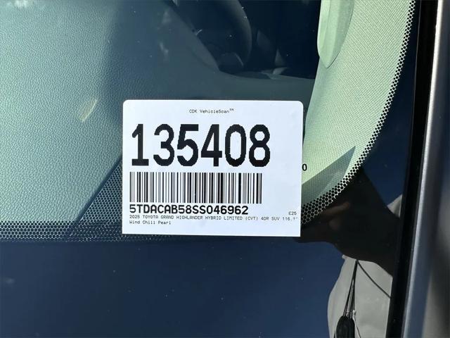 new 2025 Toyota Grand Highlander car, priced at $59,962
