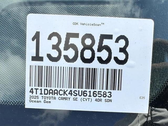 new 2025 Toyota Camry car, priced at $33,150