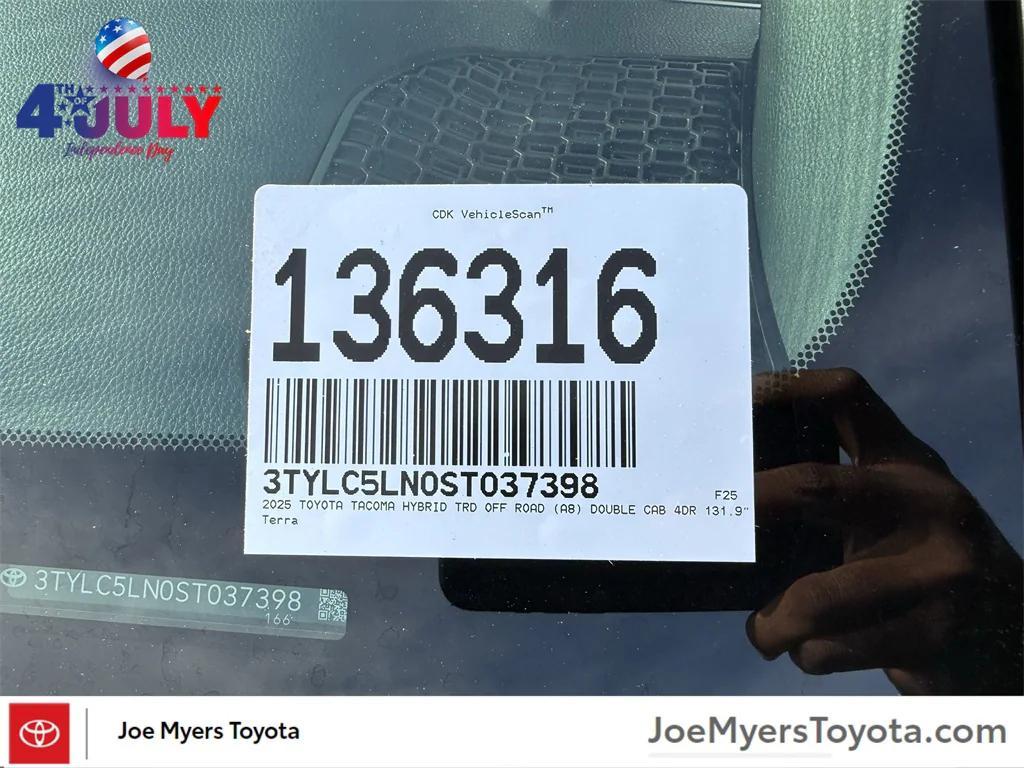 new 2025 Toyota Tacoma car, priced at $50,097