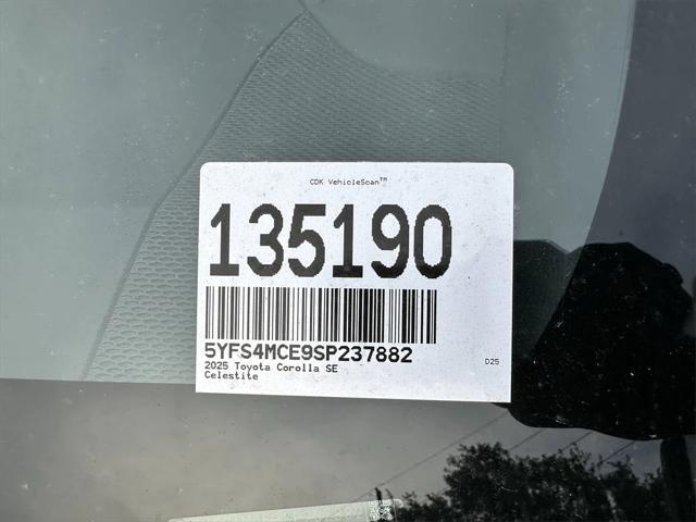 new 2025 Toyota Corolla car, priced at $27,884