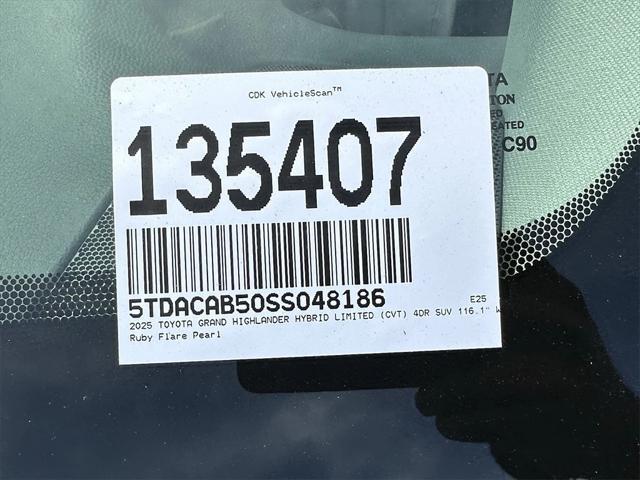 new 2025 Toyota Grand Highlander car, priced at $61,679