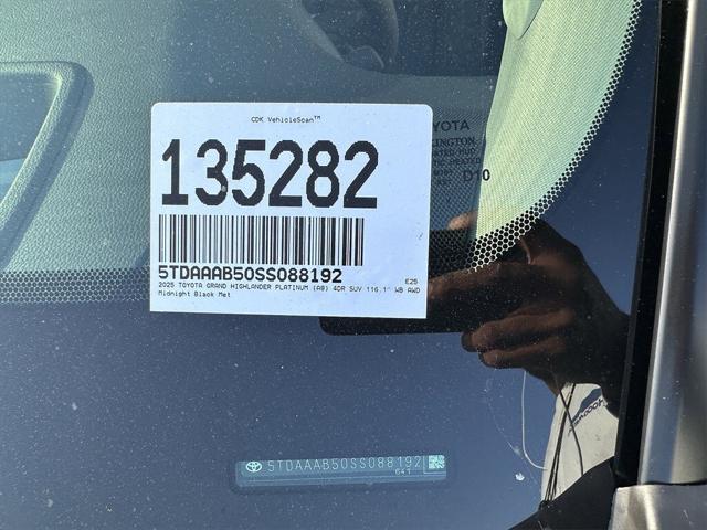 new 2025 Toyota Grand Highlander car, priced at $59,023