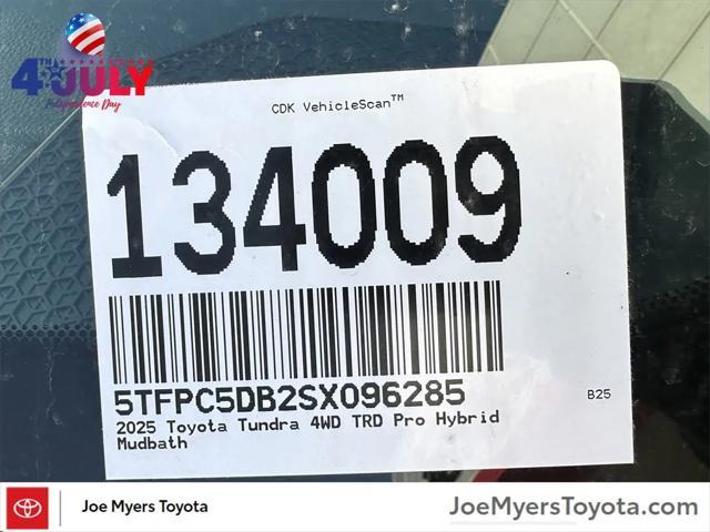 new 2025 Toyota Tundra Hybrid car, priced at $82,024