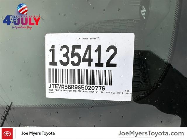 new 2025 Toyota 4Runner car, priced at $59,657