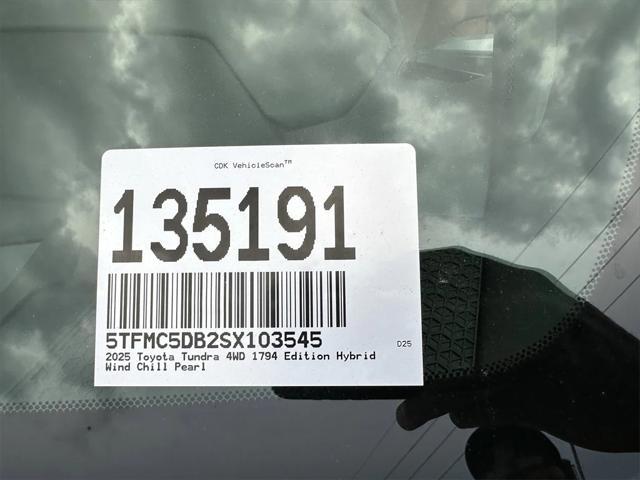 new 2025 Toyota Tundra Hybrid car, priced at $72,718