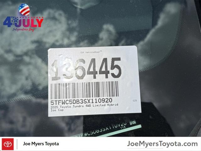 new 2025 Toyota Tundra Hybrid car, priced at $64,541