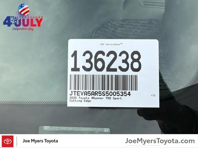 new 2025 Toyota 4Runner car, priced at $49,763