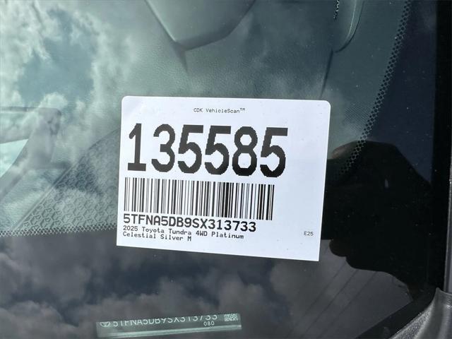new 2025 Toyota Tundra car, priced at $64,537