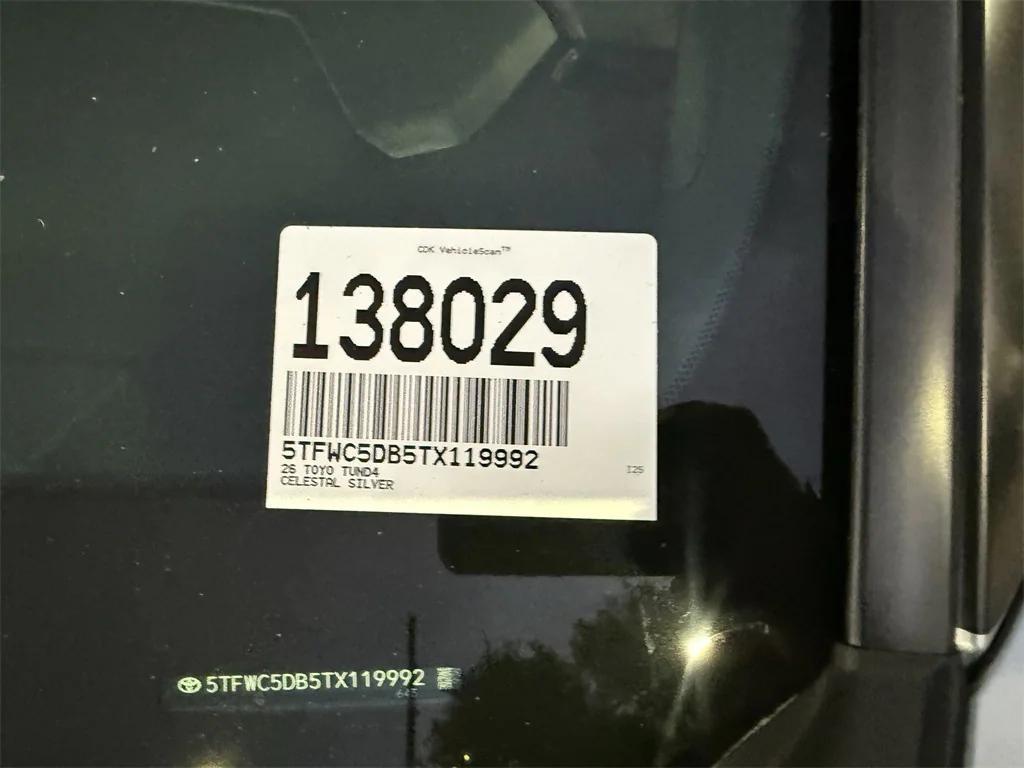 new 2026 Toyota Tundra Hybrid car, priced at $67,658