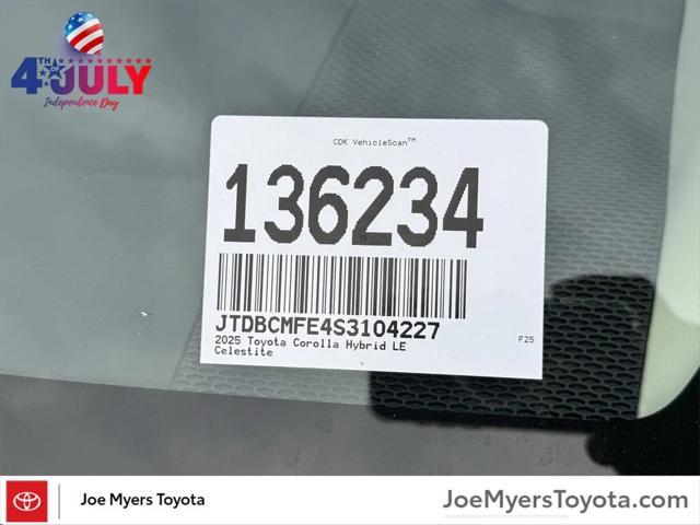 new 2025 Toyota Corolla Hybrid car, priced at $25,277