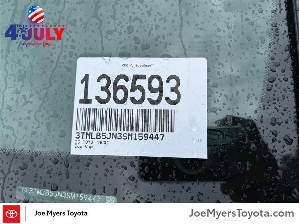 new 2025 Toyota Tacoma car, priced at $46,305