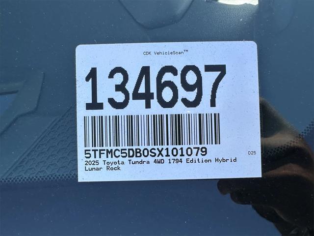 new 2025 Toyota Tundra Hybrid car, priced at $72,720