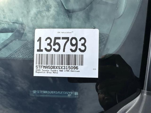 new 2025 Toyota Tundra car, priced at $64,843
