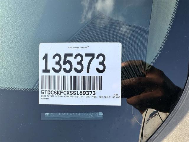 new 2025 Toyota Sienna car, priced at $57,125