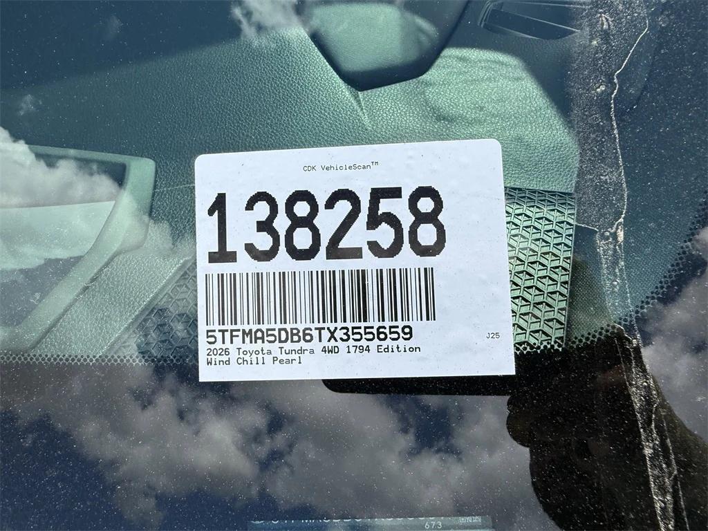 new 2026 Toyota Tundra car, priced at $69,406
