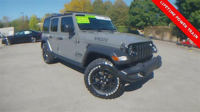 used 2021 Jeep Wrangler car, priced at $32,200