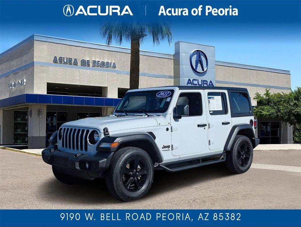 used 2022 Jeep Wrangler Unlimited car, priced at $31,588