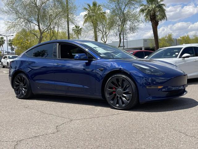 used 2023 Tesla Model 3 car, priced at $29,572