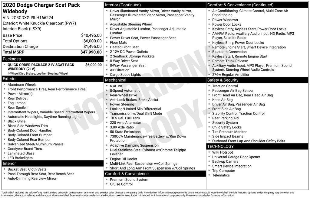used 2020 Dodge Charger car, priced at $36,775