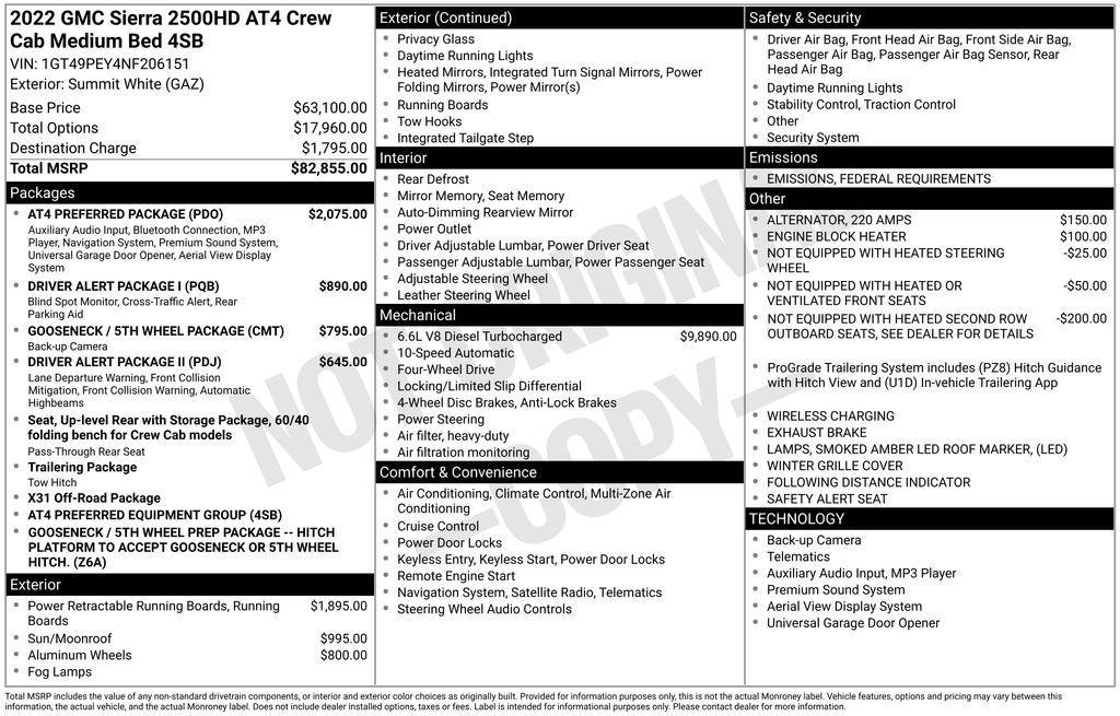 used 2022 GMC Sierra 2500 car, priced at $66,997