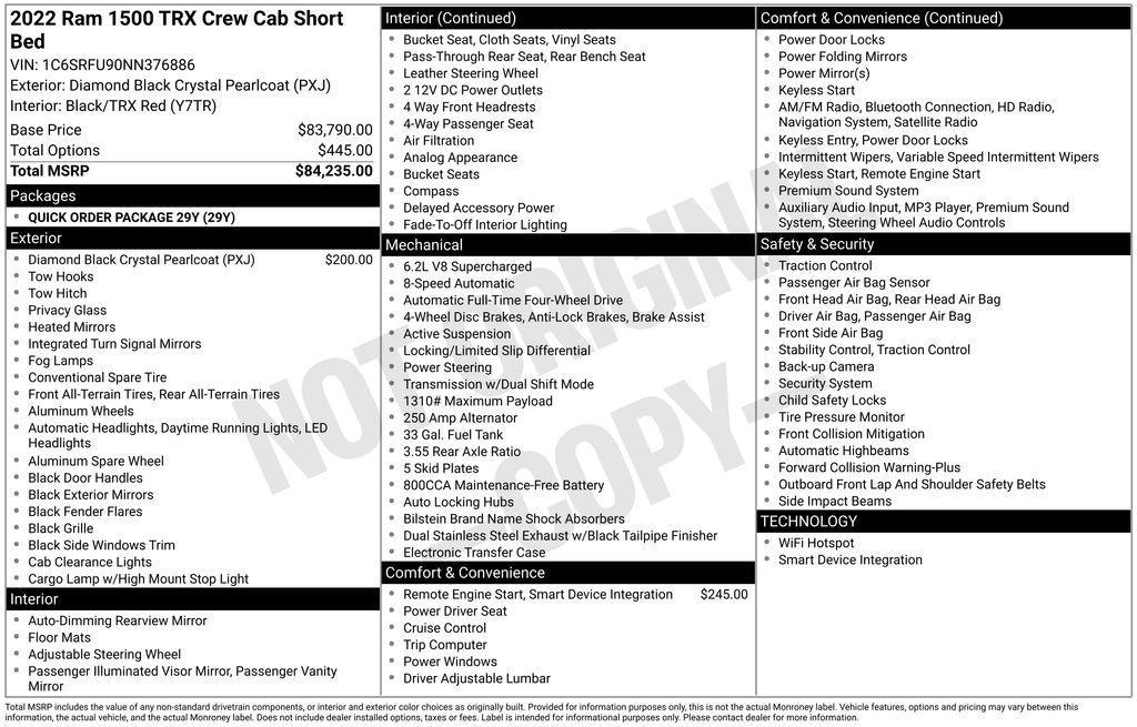 used 2022 Ram 1500 car, priced at $76,557