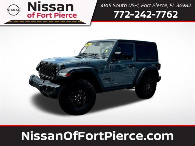 used 2024 Jeep Wrangler car, priced at $34,827