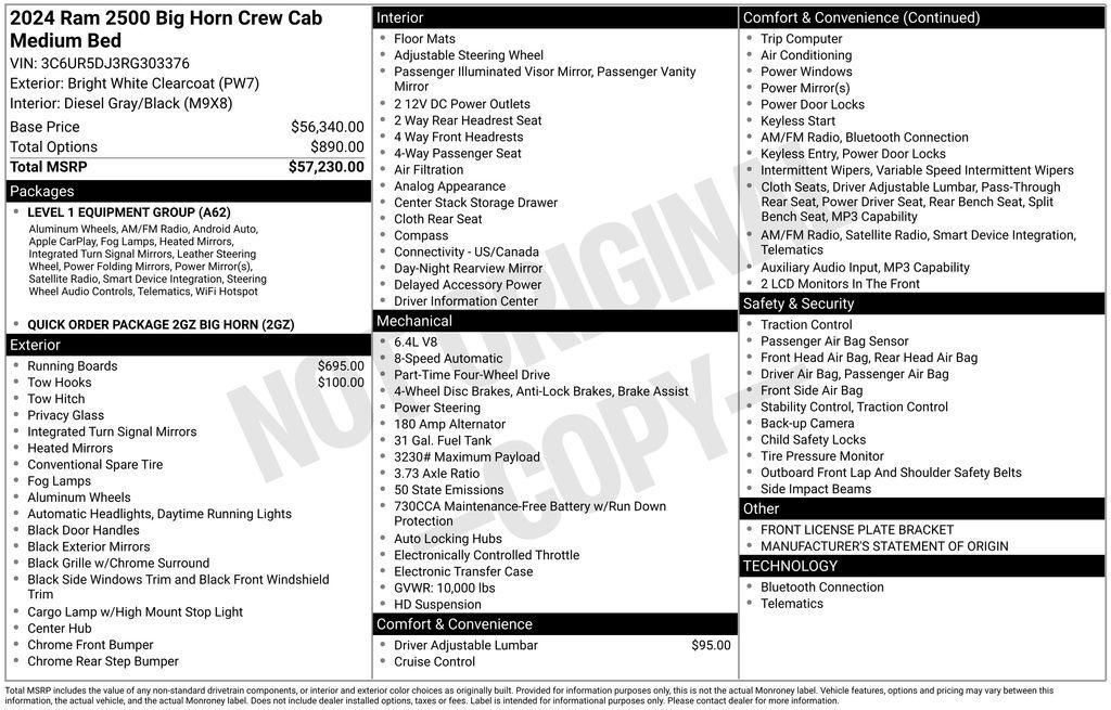 used 2024 Ram 2500 car, priced at $38,978