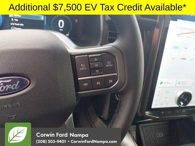 new 2025 Ford F-150 Lightning car, priced at $75,457