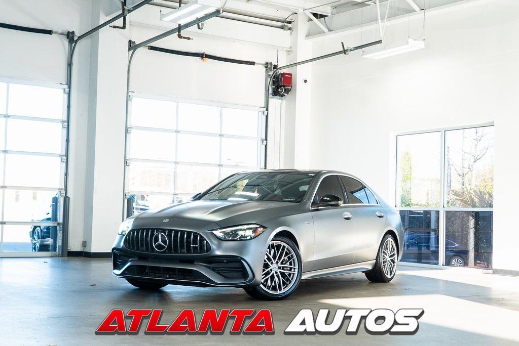 used 2023 Mercedes-Benz AMG C 43 car, priced at $43,999