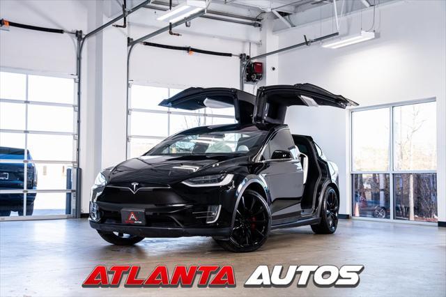 used 2020 Tesla Model X car, priced at $47,999