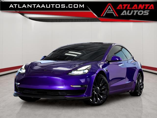 used 2022 Tesla Model 3 car, priced at $31,995