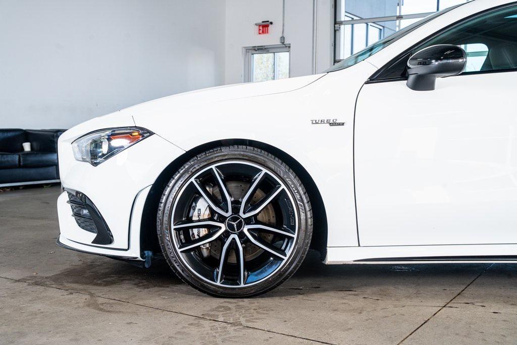 used 2021 Mercedes-Benz AMG CLA 35 car, priced at $31,999