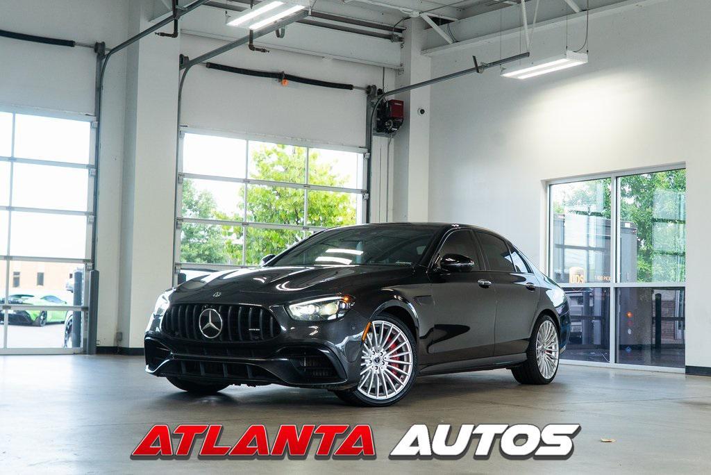 used 2021 Mercedes-Benz AMG E 63 car, priced at $76,999