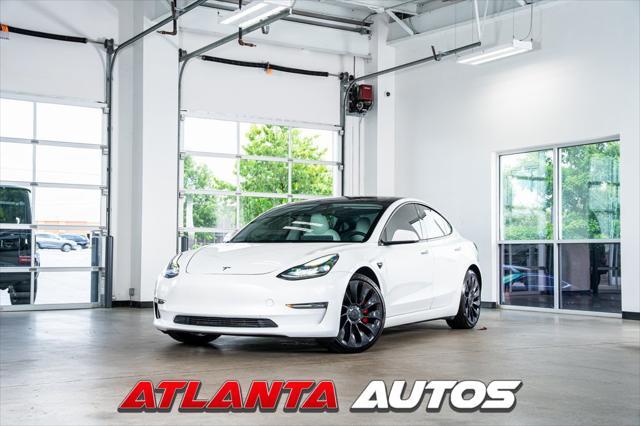 used 2021 Tesla Model 3 car, priced at $26,999