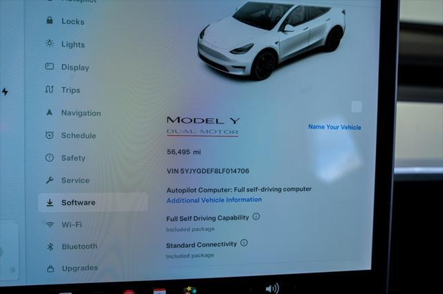 used 2020 Tesla Model Y car, priced at $31,995