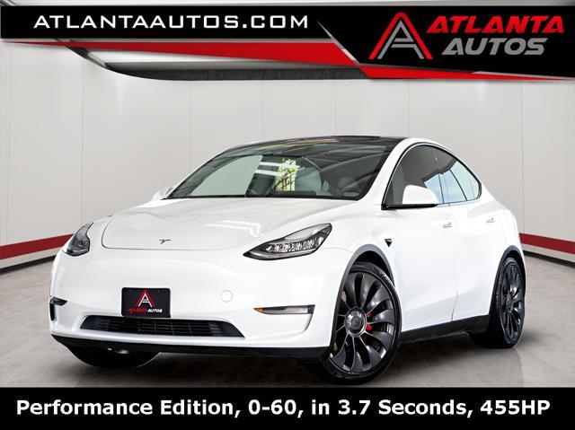 used 2020 Tesla Model Y car, priced at $31,995