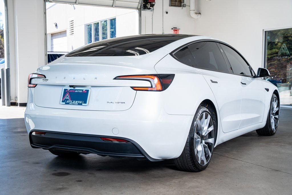 used 2025 Tesla Model 3 car, priced at $35,999