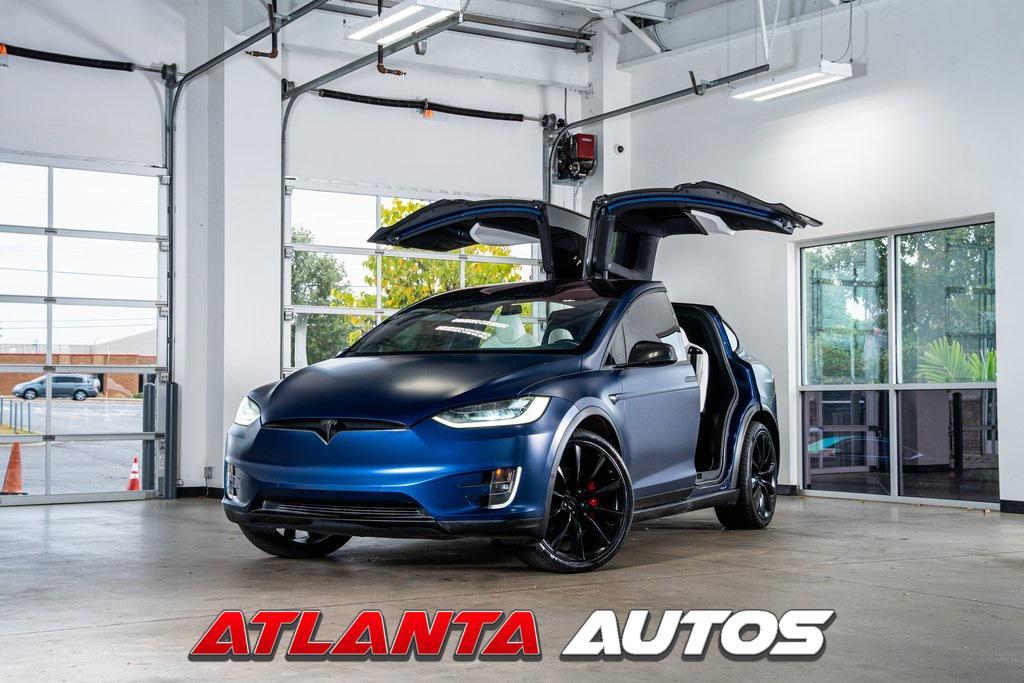 used 2020 Tesla Model X car, priced at $42,999