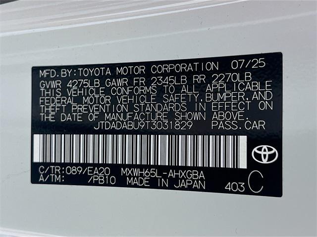new 2026 Toyota Prius car, priced at $38,158