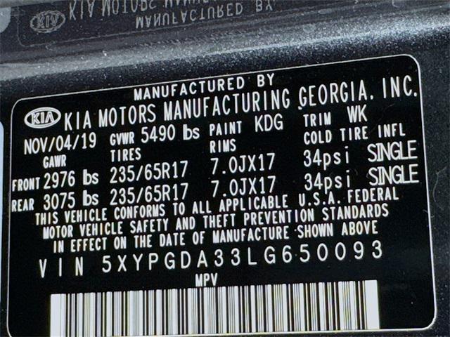 used 2020 Kia Sorento car, priced at $17,199