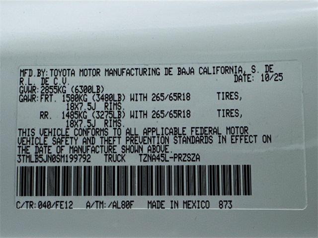 new 2025 Toyota Tacoma car, priced at $47,408