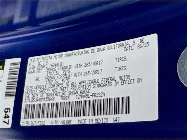 new 2025 Toyota Tacoma car, priced at $50,169