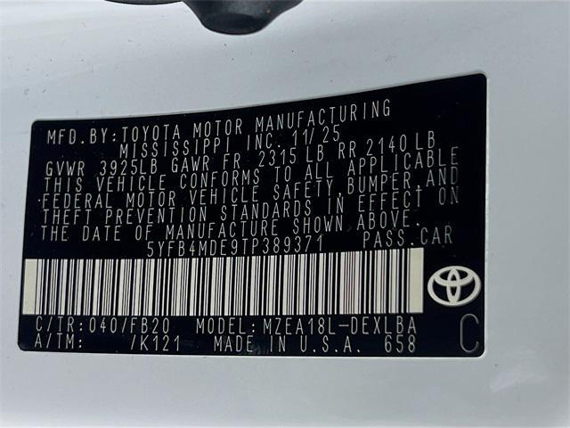 new 2026 Toyota Corolla car, priced at $24,798