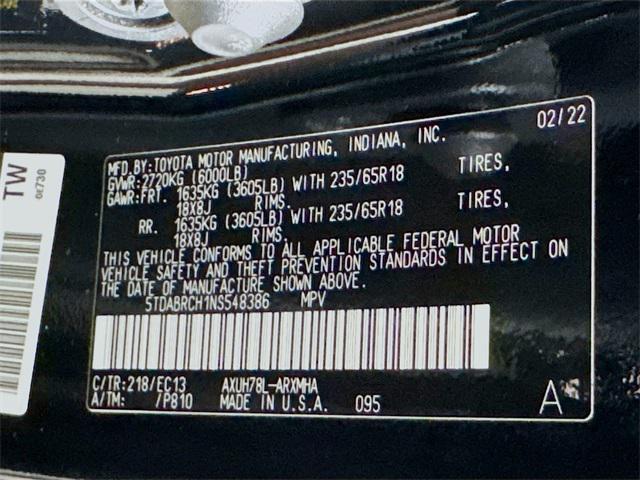 used 2022 Toyota Highlander Hybrid car, priced at $31,499