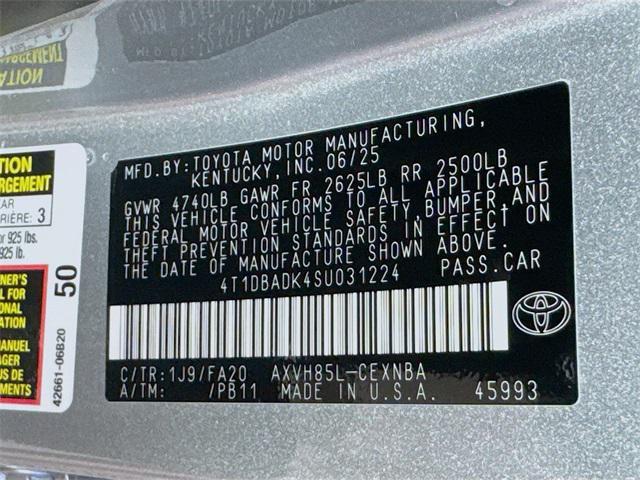 new 2025 Toyota Camry car, priced at $33,813