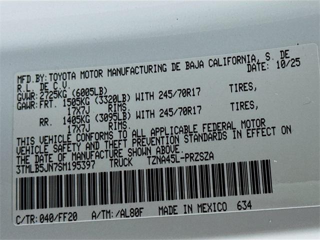 new 2025 Toyota Tacoma car, priced at $47,424